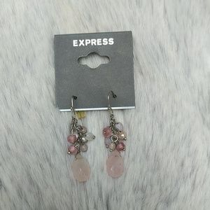 Pink Dangling Earrings